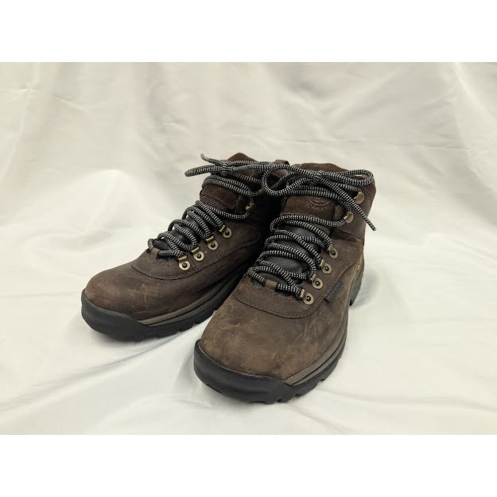 Timberland White Ledge Mid Hiker Waterproof Brown Leather Boots Women Sz 9
